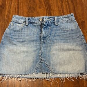 Hollister Light Blue Denim Mini Skirt